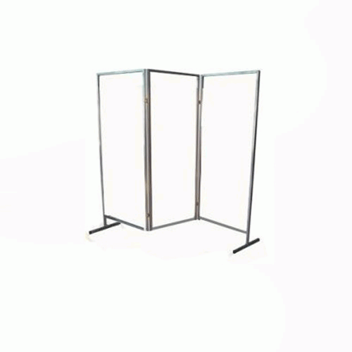 BIOMBO DE 3 PLANOS EN PVC COLOR BLANCO