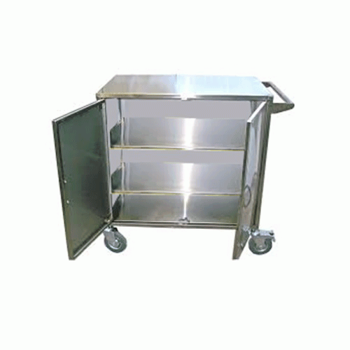CARRO PARA ROPA LIMPIA EN ACERO INOX